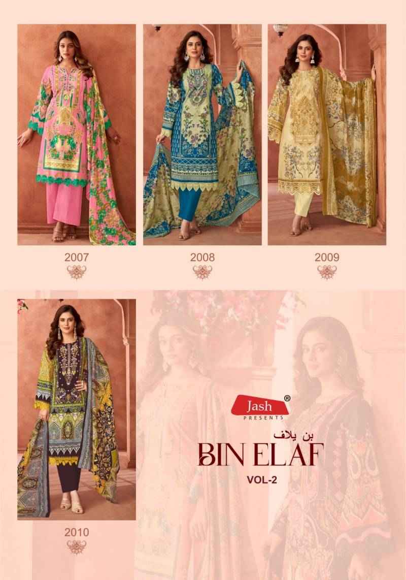 Jash Bin Elaf Vol 2 Cotton Pakistani Salwar Kameez New Catalog ( 10 Pcs Catalogue )