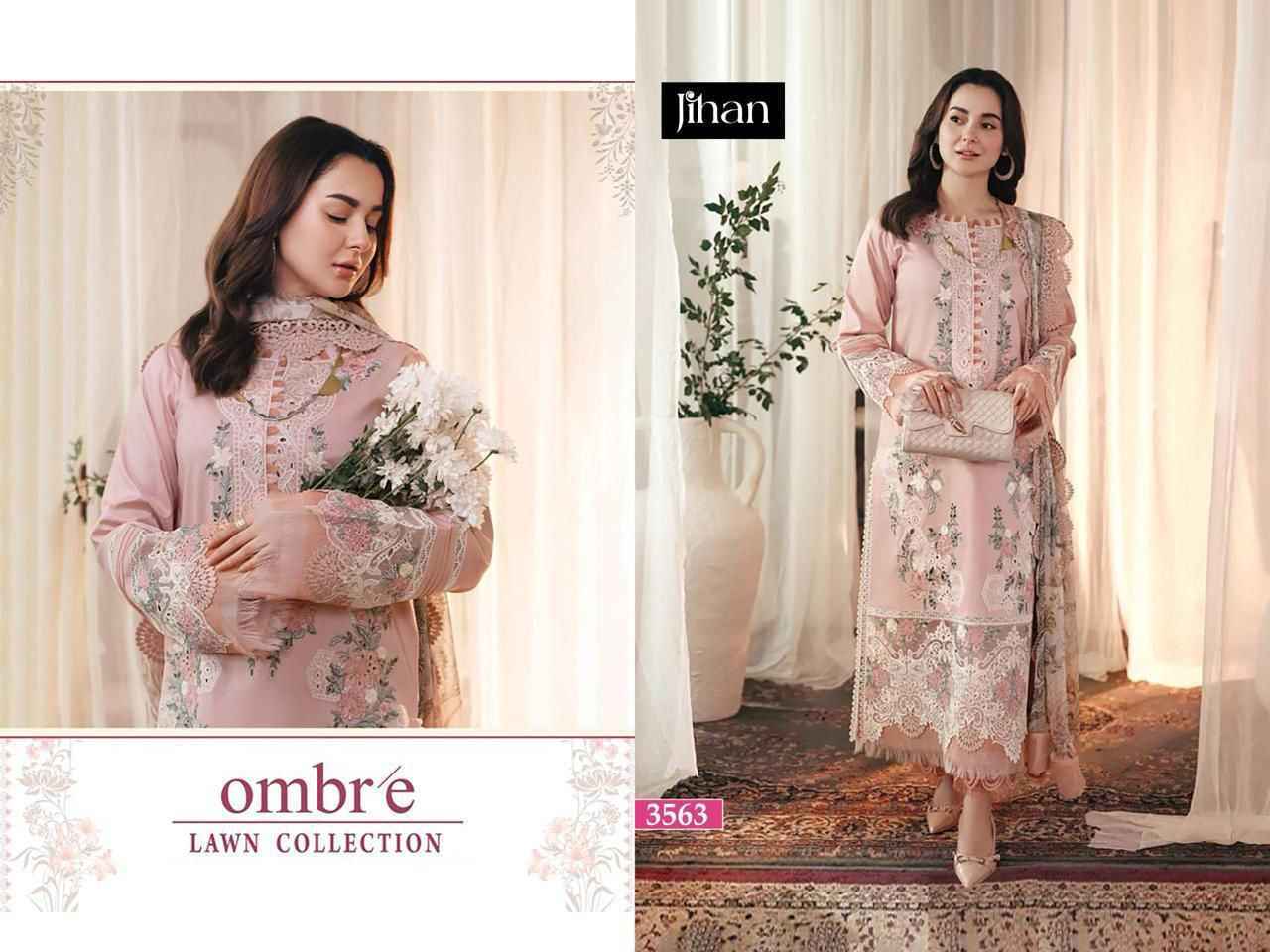 Jihan Ombre Cotton Dress Material New Catalog ( 3 pcs Catalogue )