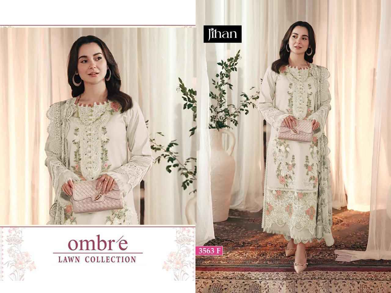Jihan Ombre Cotton Dress Material New Catalog ( 3 pcs Catalogue )