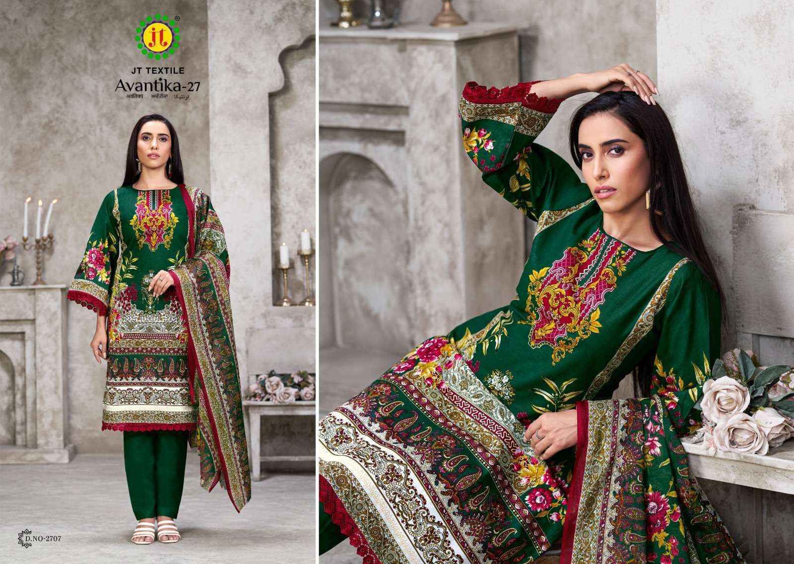 Jt Avantika Vol 27 Cotton Salwar Kameez Wholesale Price ( 10 Pcs Catalog )