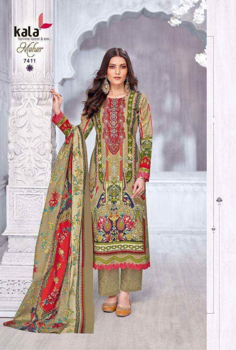 Kala Meher Vol 11 Cotton Salwar KameezWholesale Price ( 12 Pcs Catalogue )