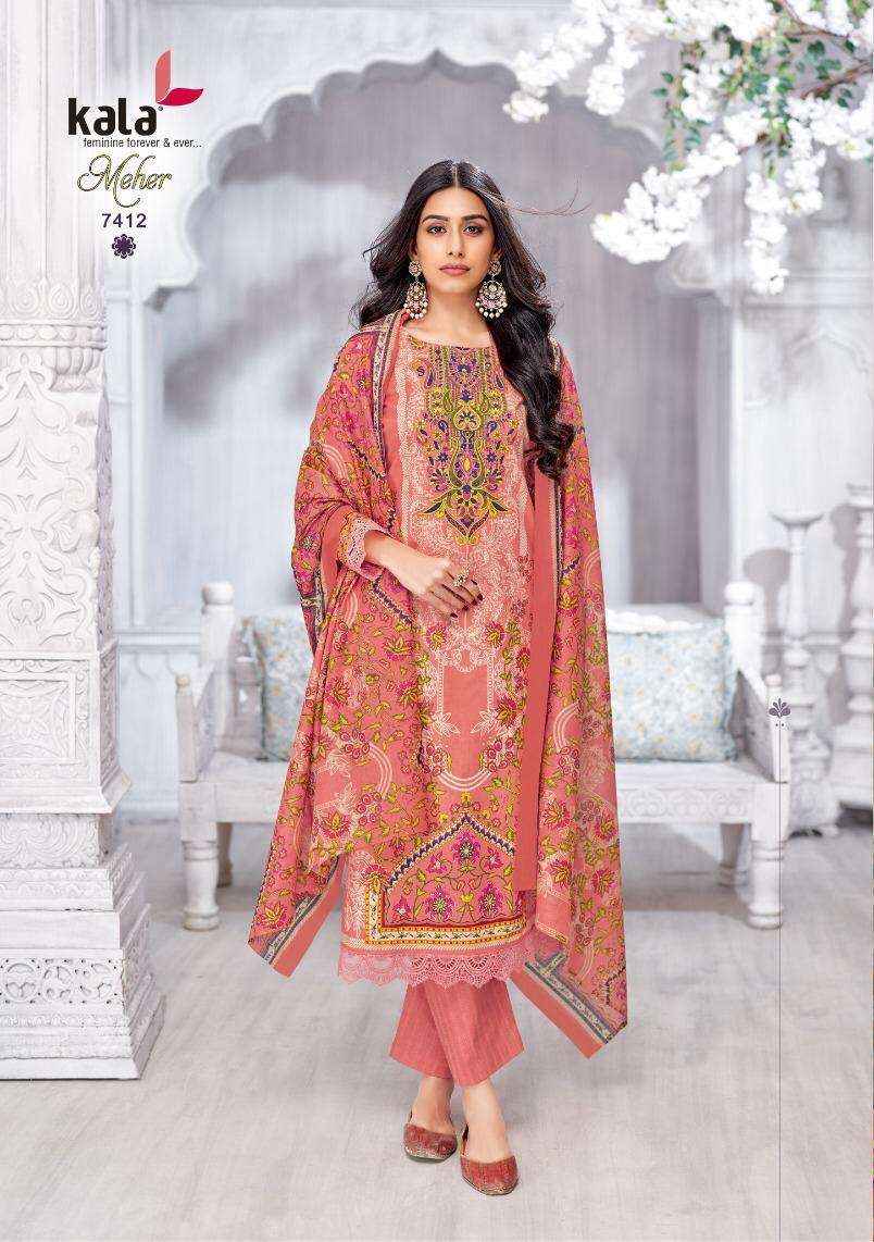Kala Meher Vol 11 Cotton Salwar KameezWholesale Price ( 12 Pcs Catalogue )