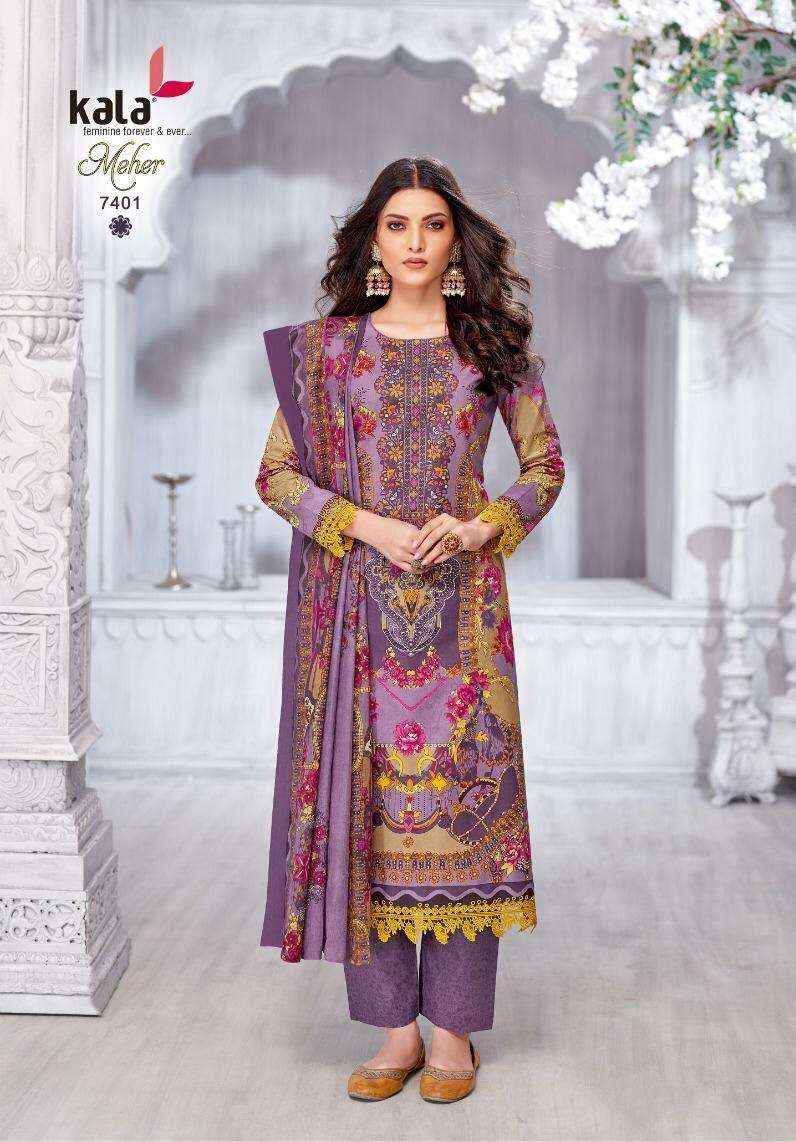 Kala Meher Vol 11 Cotton Salwar KameezWholesale Price ( 12 Pcs Catalogue )