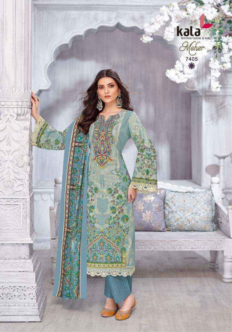 Kala Meher Vol 11 Cotton Salwar KameezWholesale Price ( 12 Pcs Catalogue )