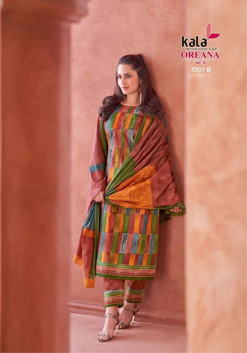 Kala Oreana Vol 8 Cotton Dress Material Wholesale Price ( 12 pcs Catalogue )