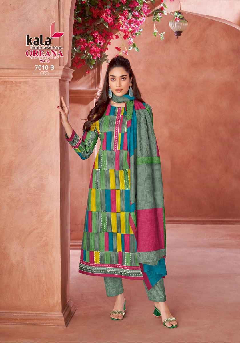 Kala Oreana Vol 8 Cotton Dress Material Wholesale Price ( 12 pcs Catalogue )