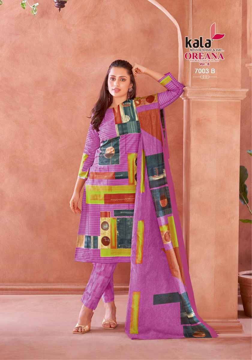Kala Oreana Vol 8 Cotton Dress Material Wholesale Price ( 12 pcs Catalogue )