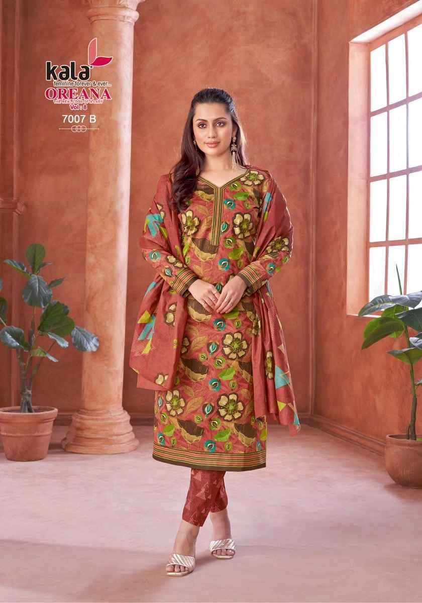 Kala Oreana Vol 8 Cotton Dress Material Wholesale Price ( 12 pcs Catalogue )