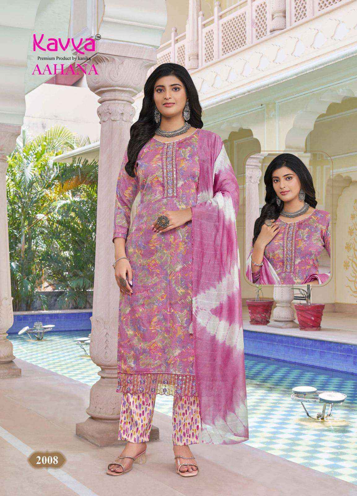 Kavya Aahana Vol 2 Capsule Kurti Combo Wholesale Price ( 10 Pcs Catalog )
