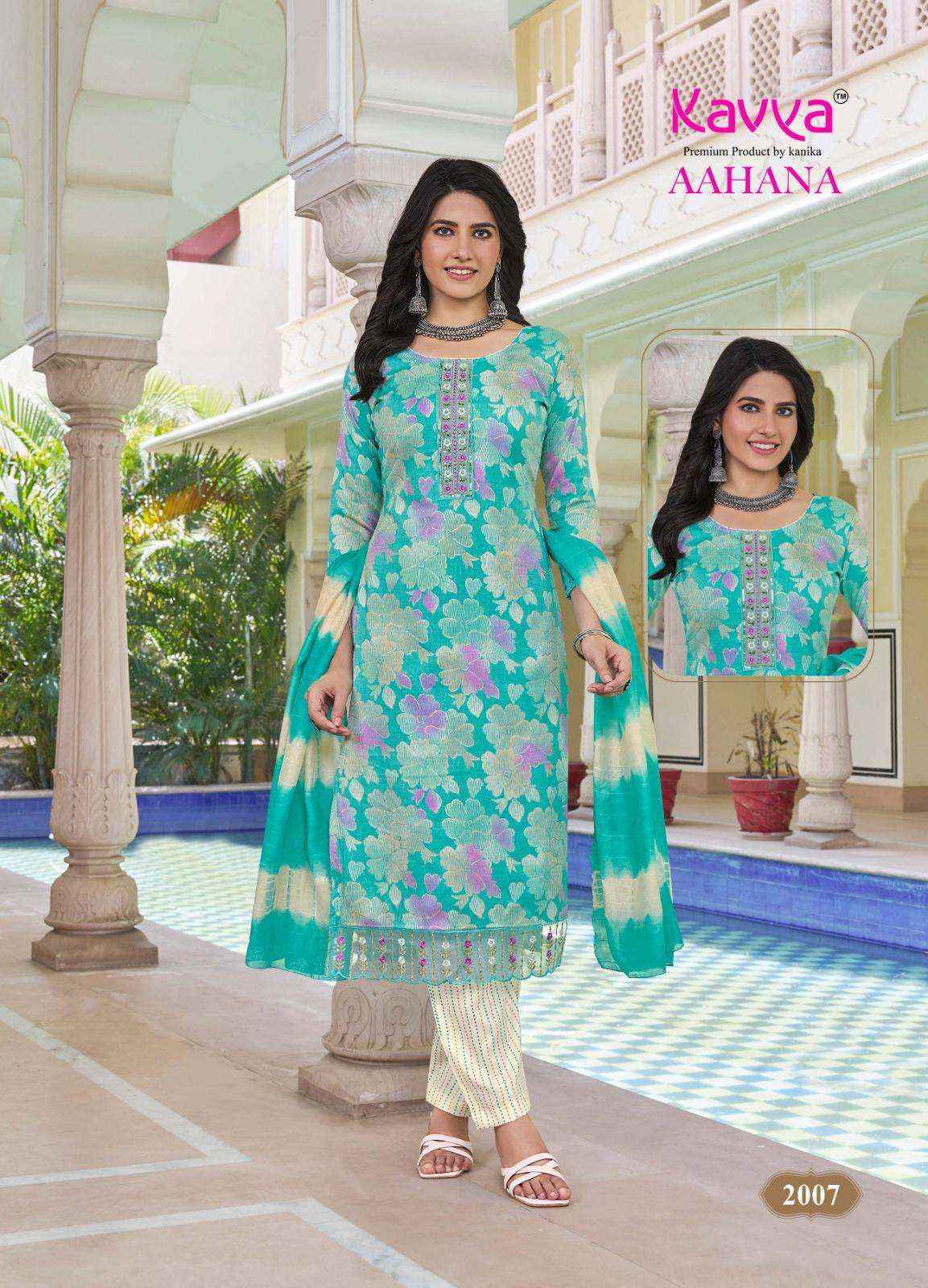 Kavya Aahana Vol 2 Capsule Kurti Combo Wholesale Price ( 10 Pcs Catalog )