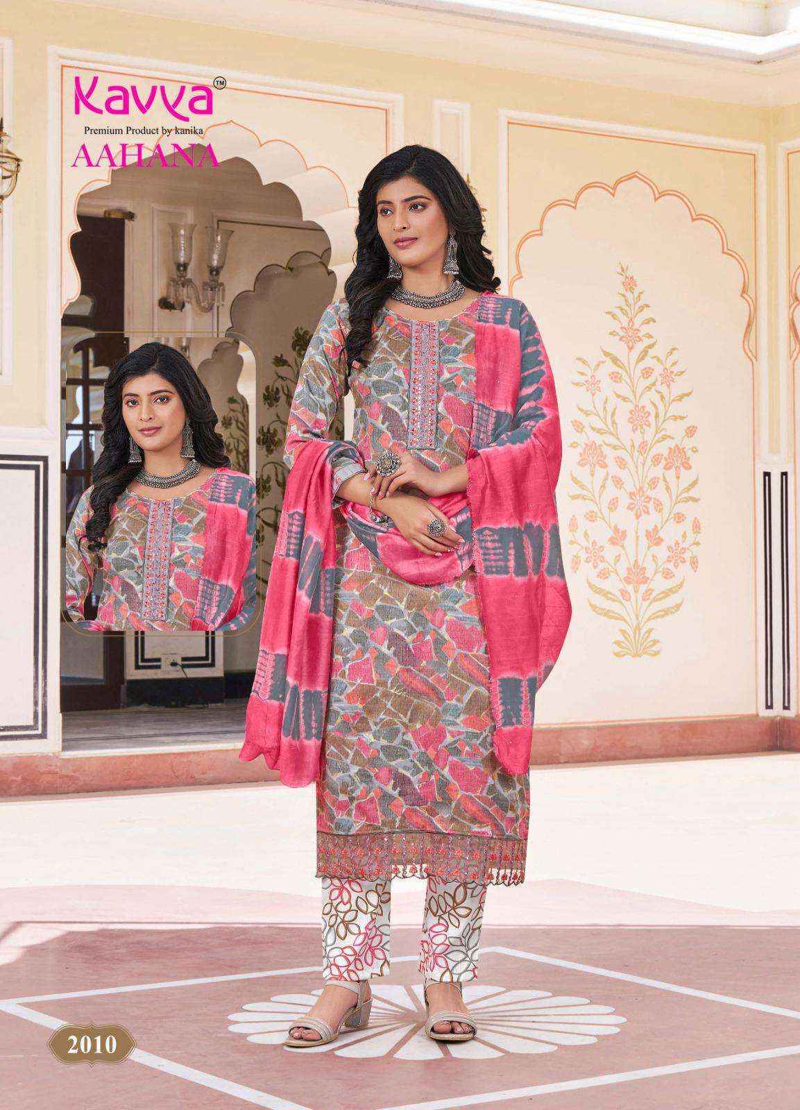 Kavya Aahana Vol 2 Capsule Kurti Combo Wholesale Price ( 10 Pcs Catalog )