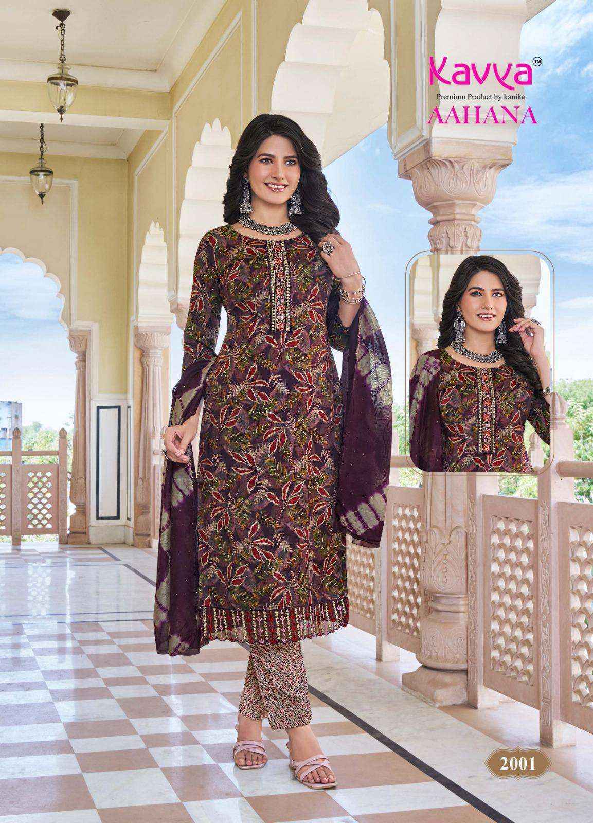 Kavya Aahana Vol 2 Capsule Kurti Combo Wholesale Price ( 10 Pcs Catalog )