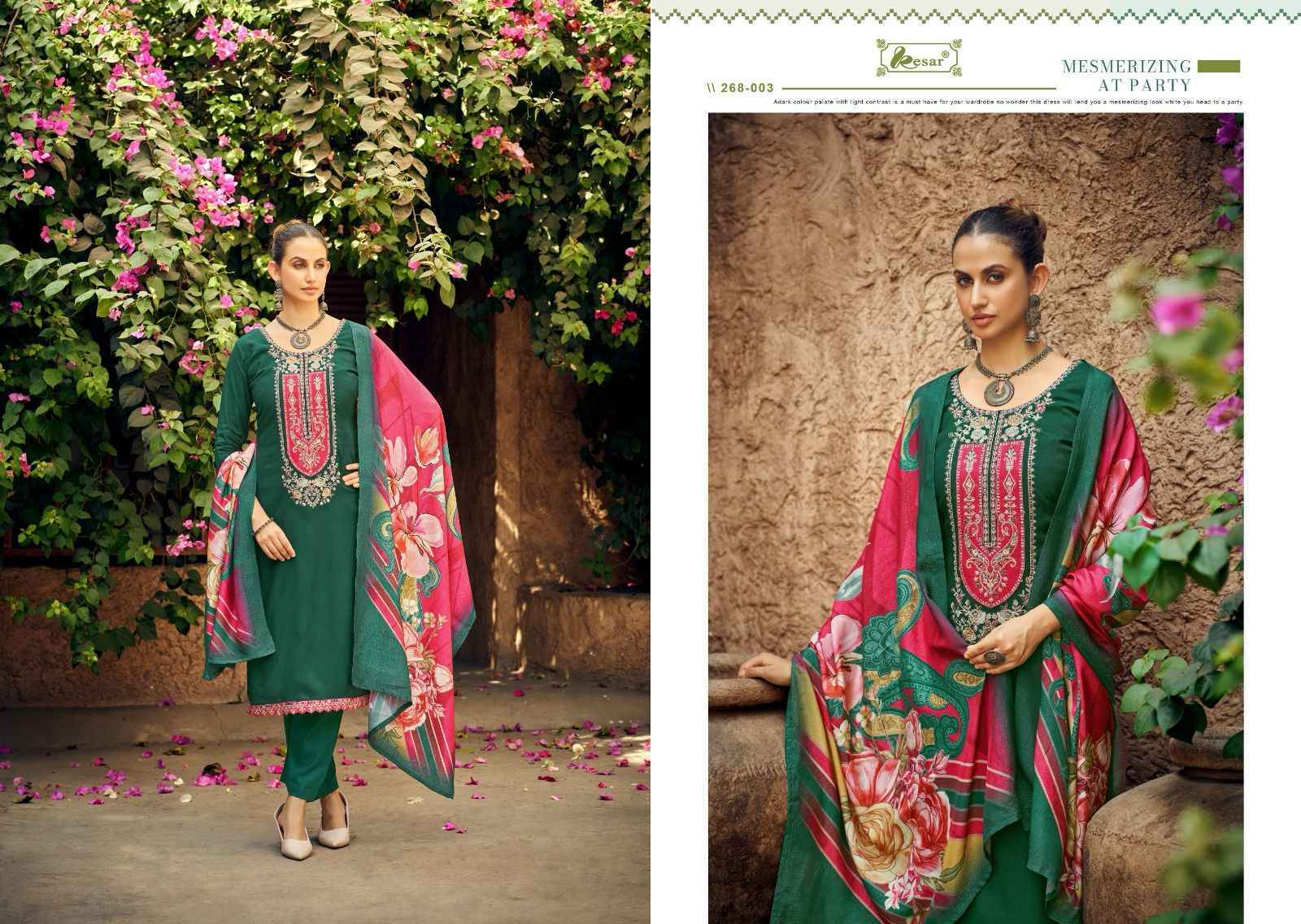 Kesar The Eknoor Choice Viscouse Musline Salwar Kameez Wholesale Price ( 4 Pcs Catalog )