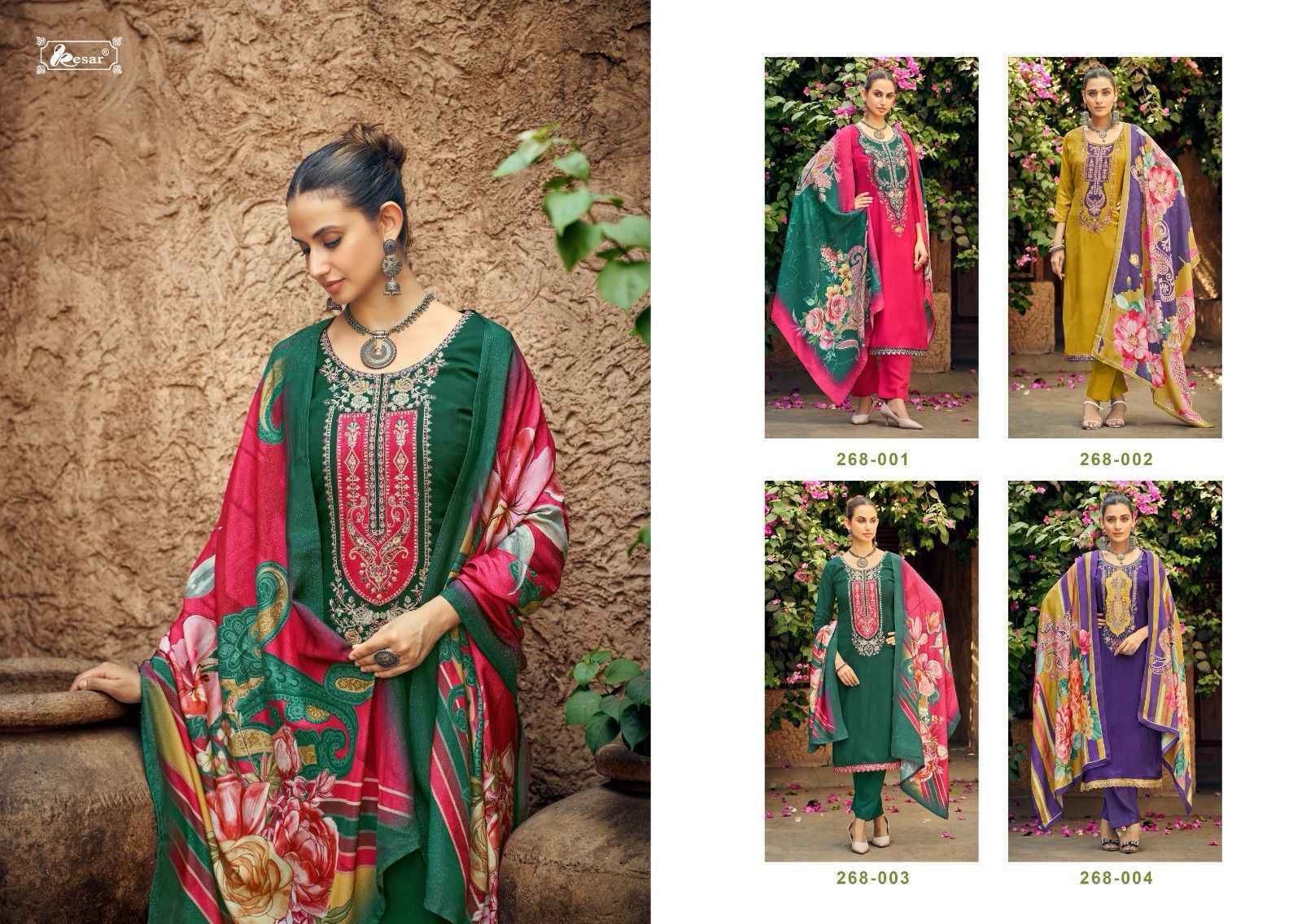 Kesar The Eknoor Choice Viscouse Musline Salwar Kameez Wholesale Price ( 4 Pcs Catalog )