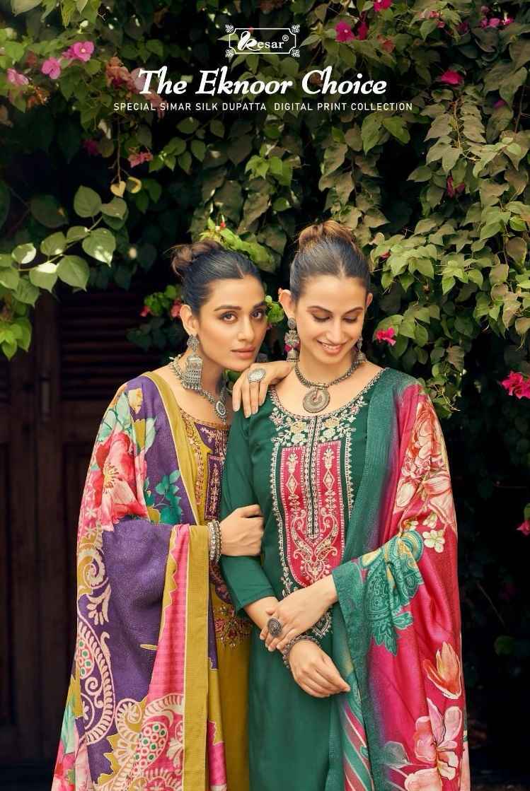 Kesar The Eknoor Choice Viscouse Musline Salwar Kameez Wholesale Price ( 4 Pcs Catalog )