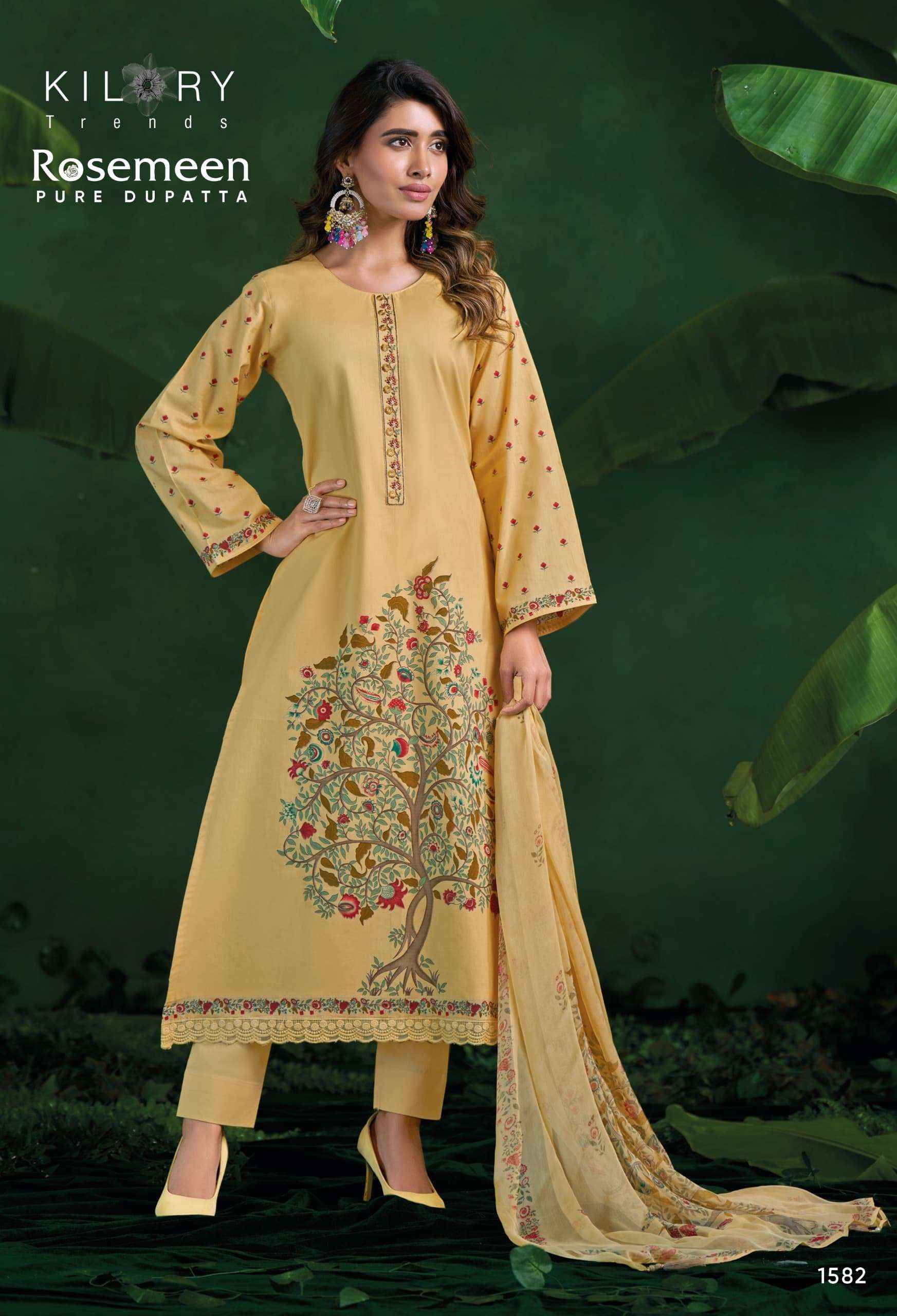 Kilory Rosemeen Cotton Dress Material Wholesale Price ( 4 Pcs Catalogue )