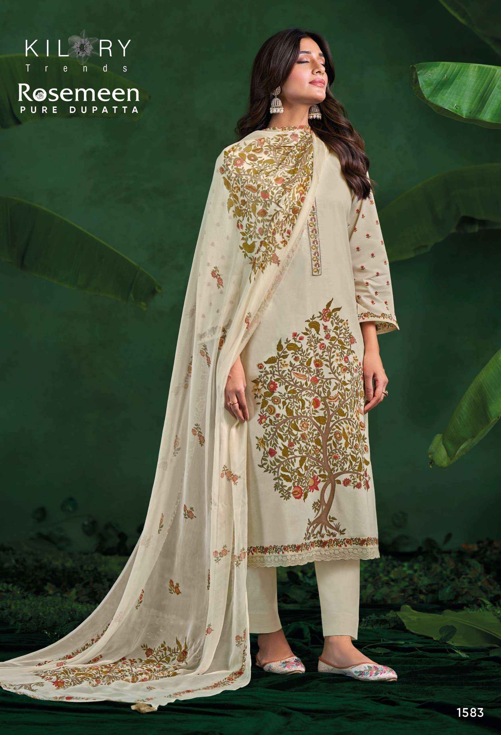 Kilory Rosemeen Cotton Dress Material Wholesale Price ( 4 Pcs Catalogue )