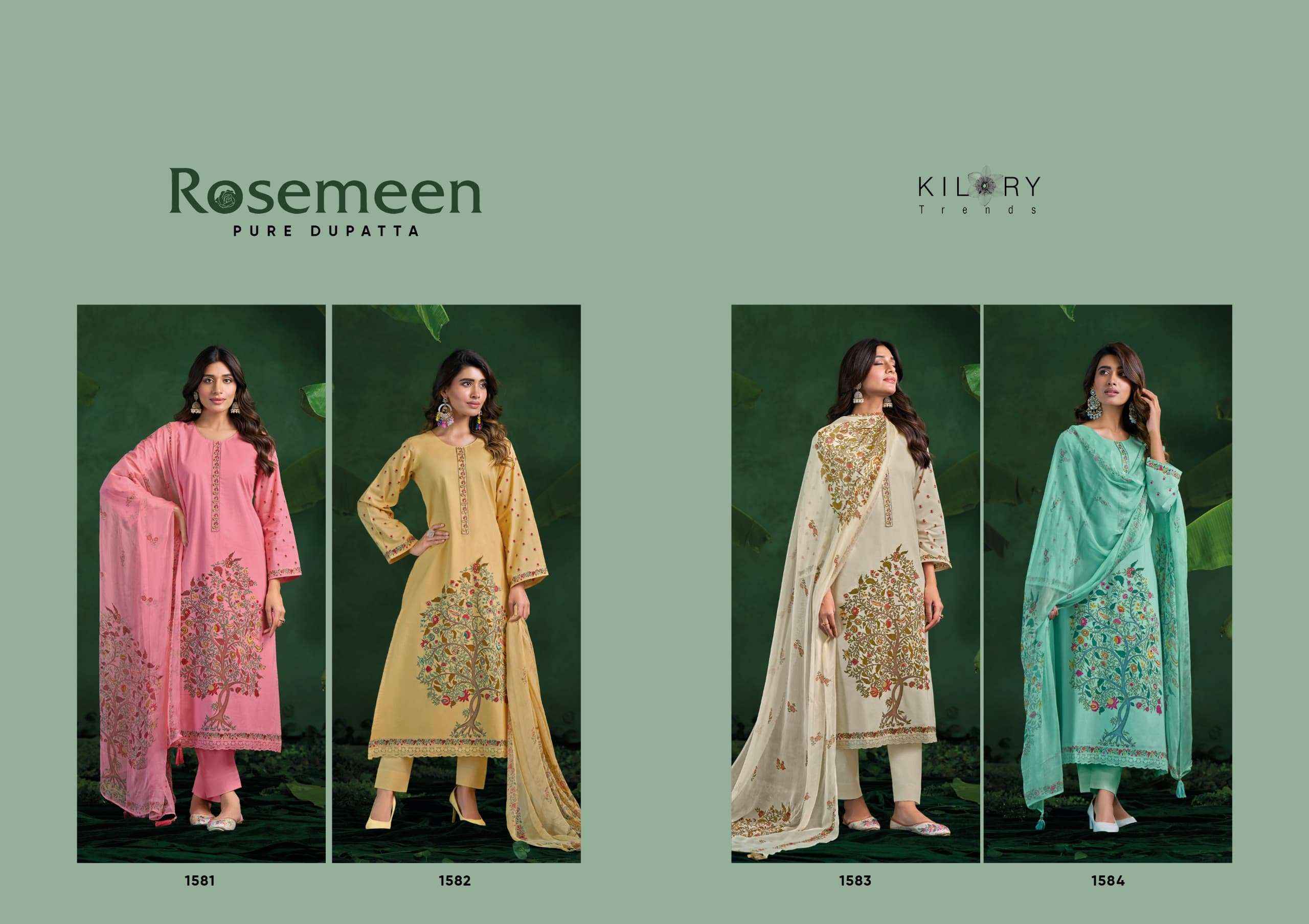 Kilory Rosemeen Cotton Dress Material Wholesale Price ( 4 Pcs Catalogue )