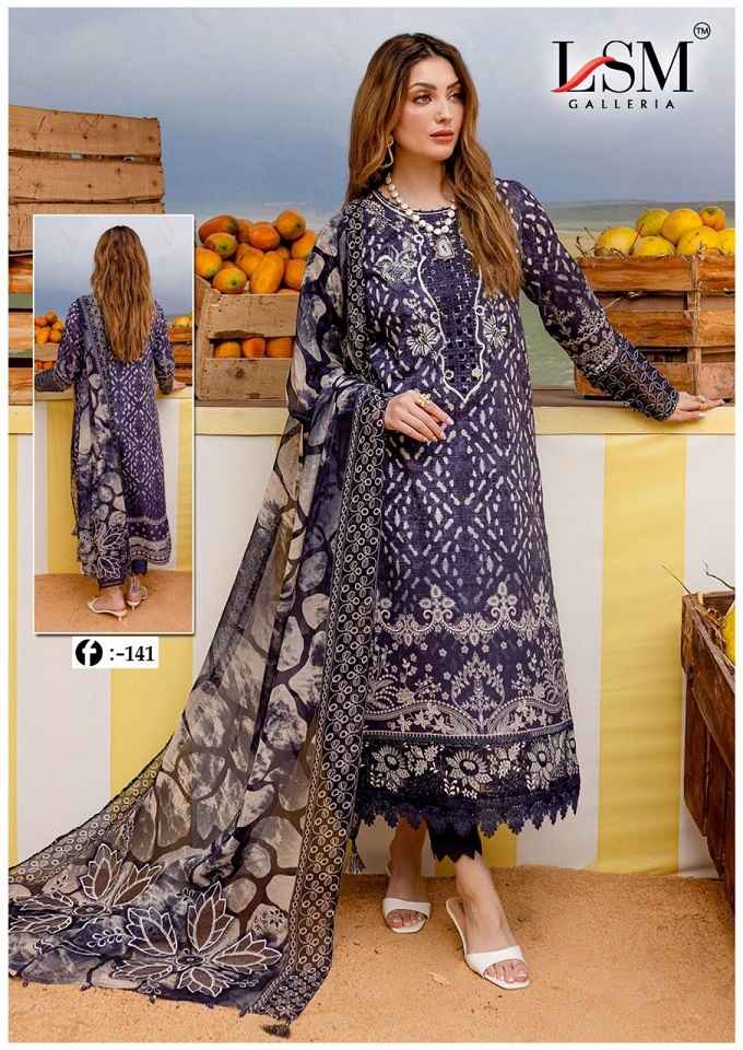 LSM Galleria Firdous Queen Lawn Vol 14 Lawn Cotton Dress Material ( 6 pcs Catalogue )