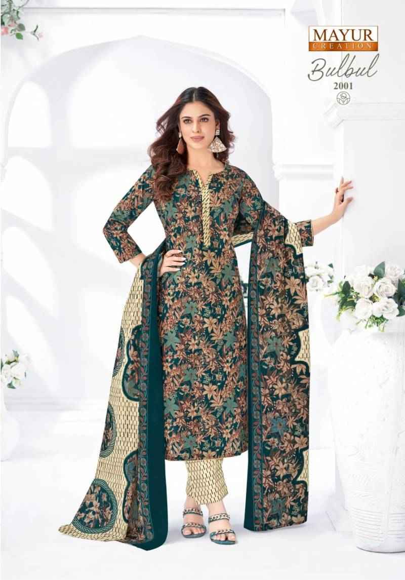 Mayur Bulbul Vol 2 Cotton Printed Wholesale Ladies Dress Material ( 10 Pcs Catalogue )