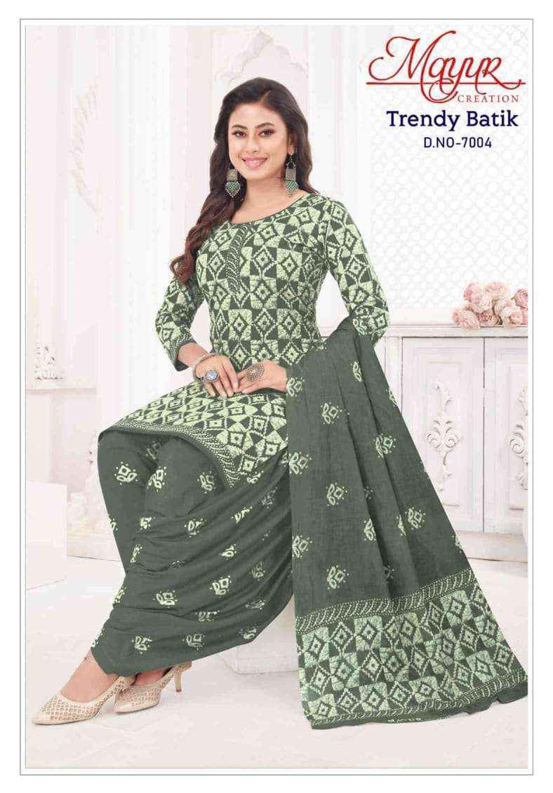 Mayur Creation Trendy Batik Vol 7 Cotton Dress Material Wholesale Price ( 10 pcs Catalogue )