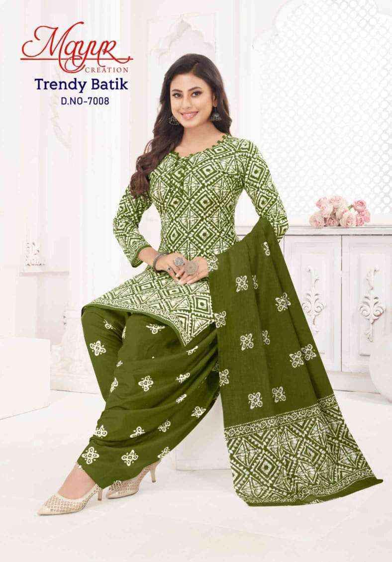 Mayur Creation Trendy Batik Vol 7 Cotton Dress Material Wholesale Price ( 10 pcs Catalogue )