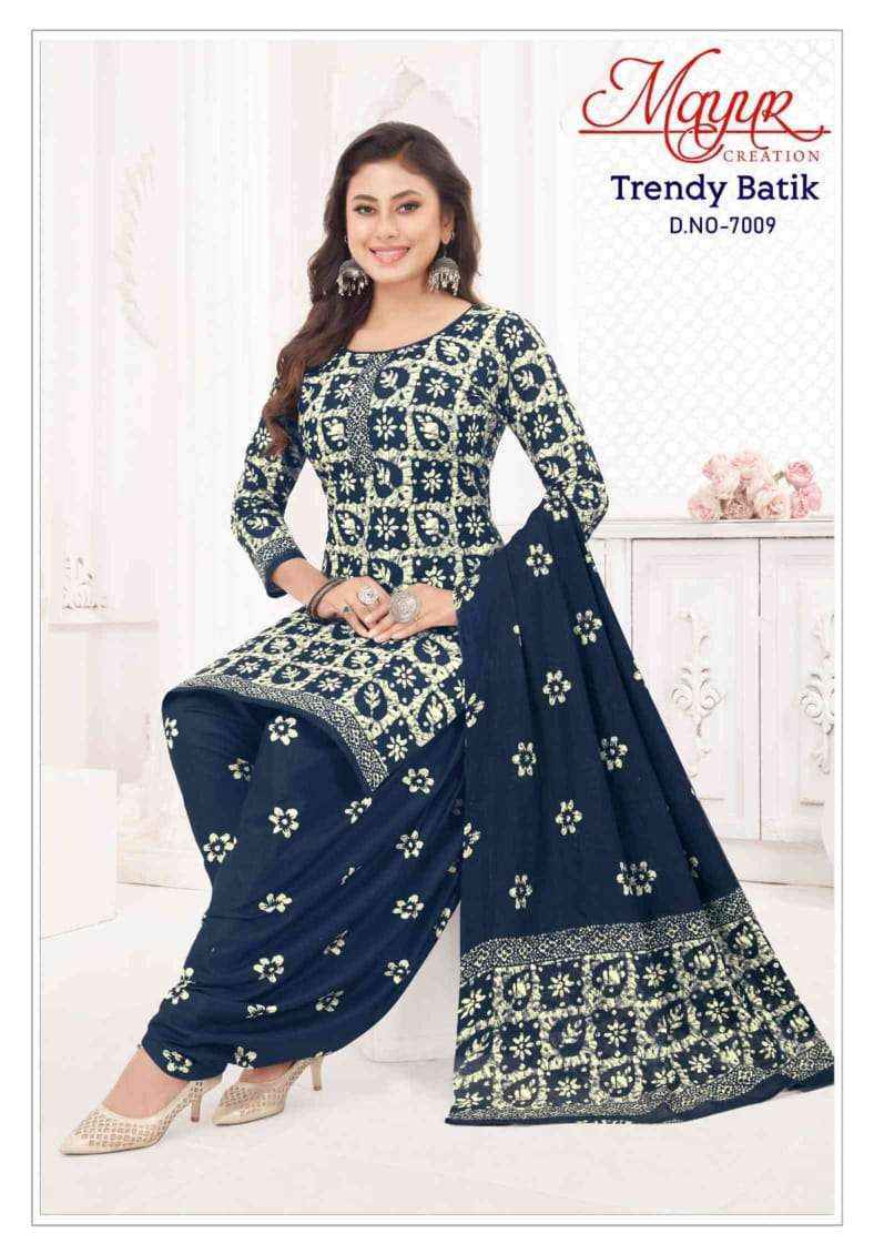 Mayur Creation Trendy Batik Vol 7 Cotton Dress Material Wholesale Price ( 10 pcs Catalogue )