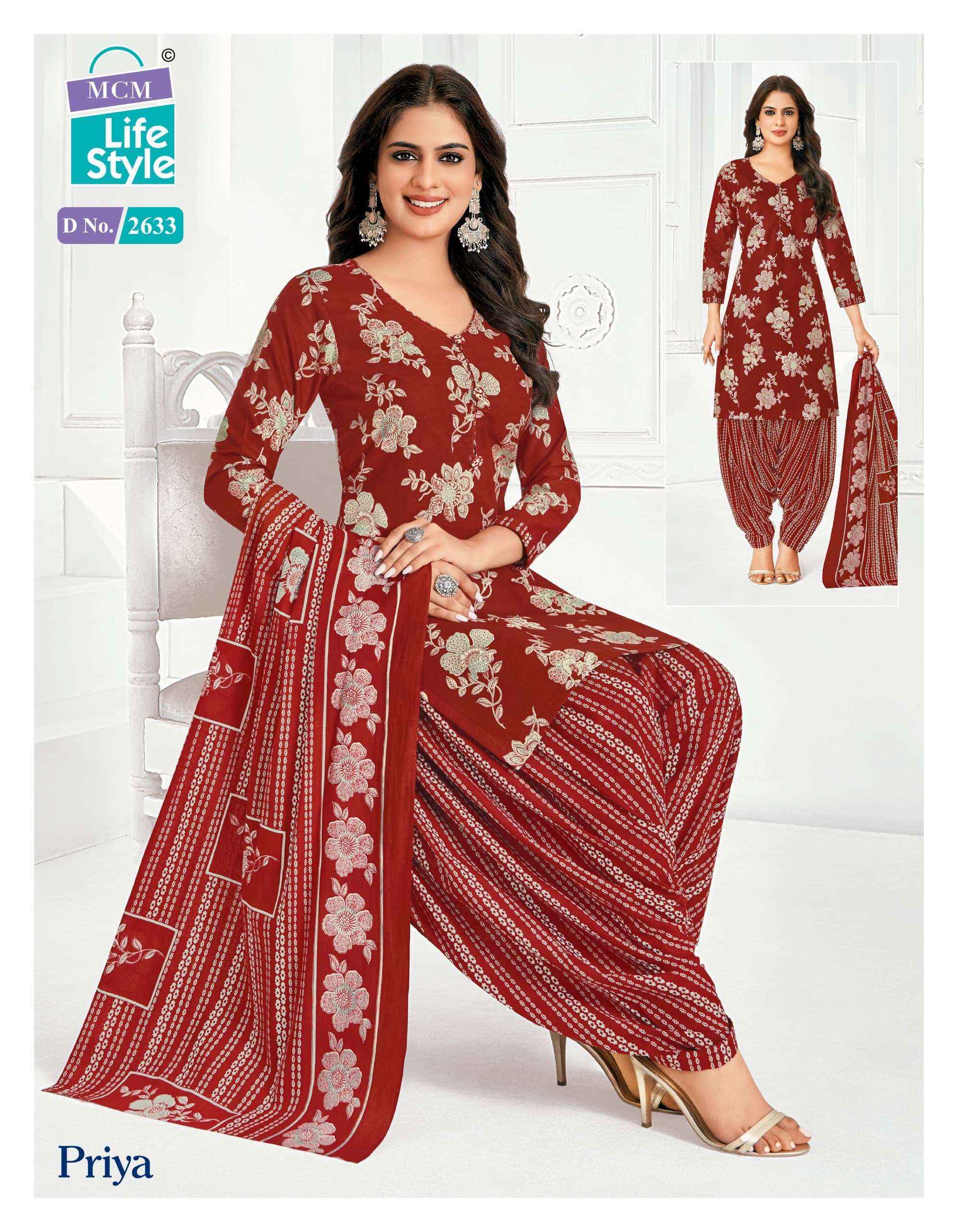 MCM Lifestyle Priya Vol 26 Cotton Readymade Readymade Suits ( 24 pcs Catalogue )