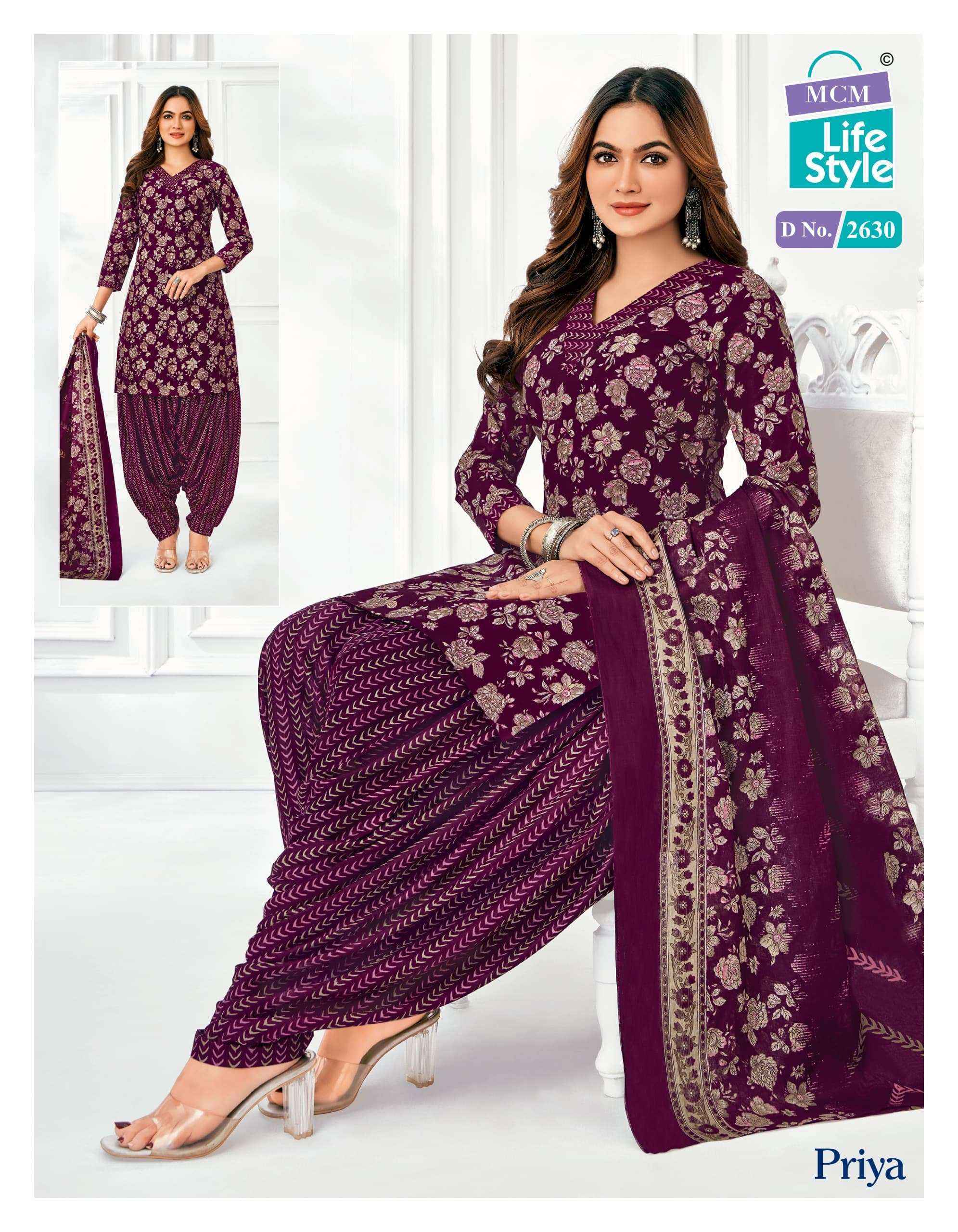 MCM Lifestyle Priya Vol 26 Cotton Readymade Readymade Suits ( 24 pcs Catalogue )