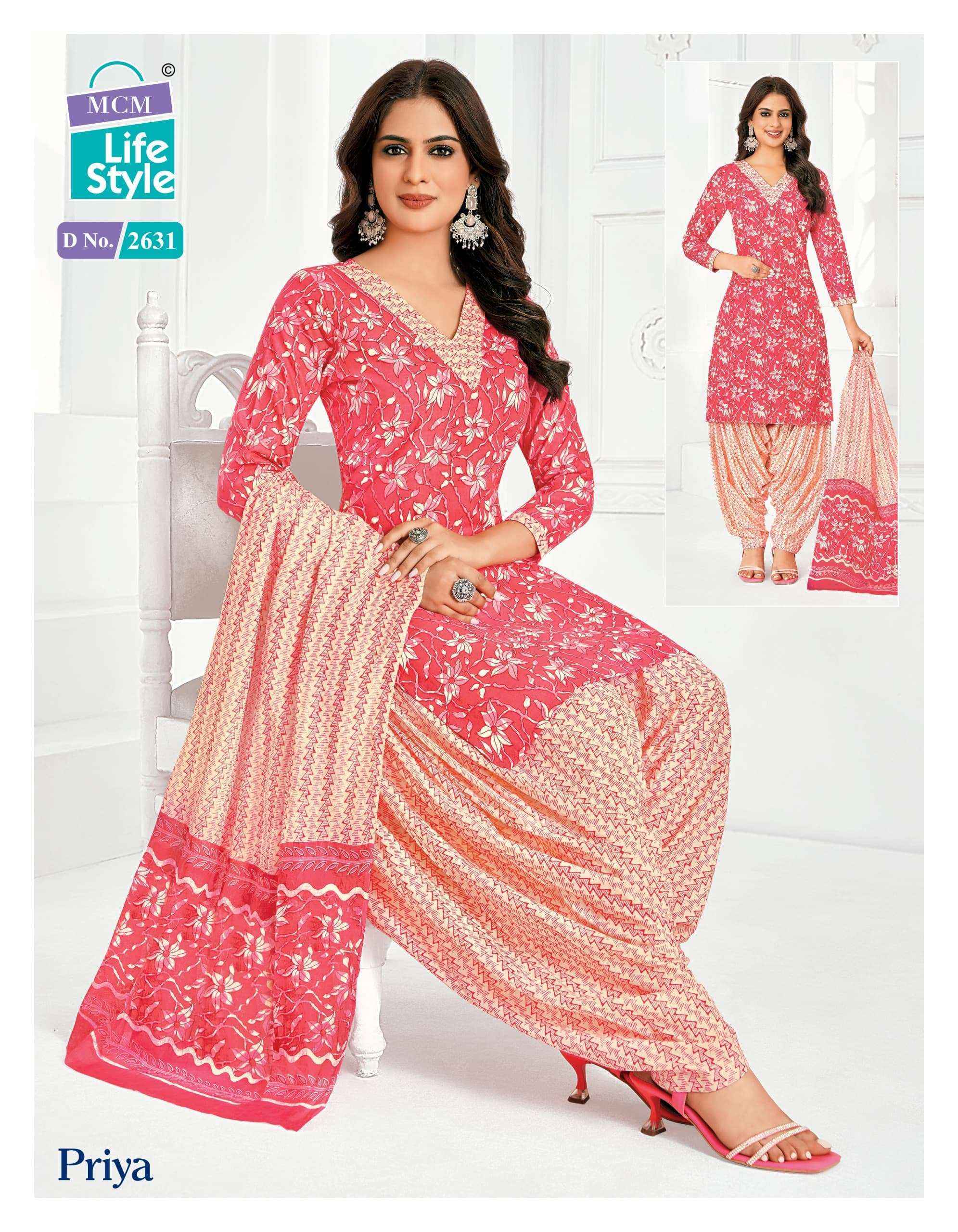MCM Lifestyle Priya Vol 26 Cotton Readymade Readymade Suits ( 24 pcs Catalogue )