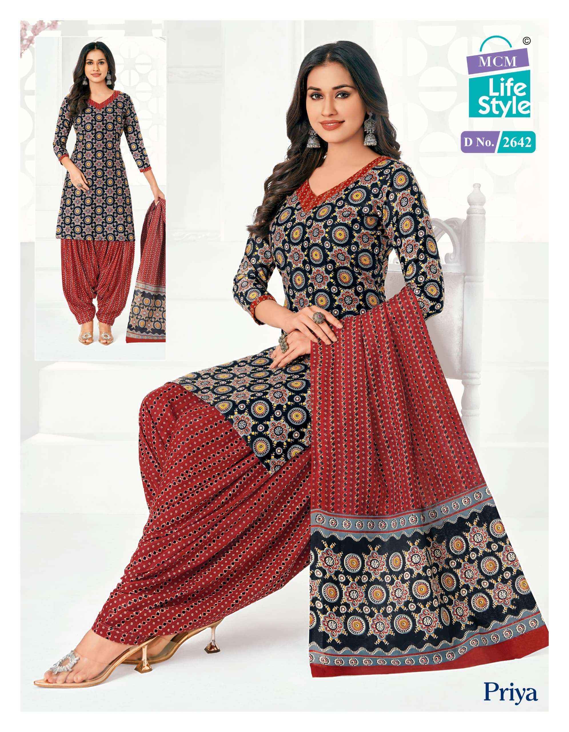 MCM Lifestyle Priya Vol 26 Cotton Readymade Readymade Suits ( 24 pcs Catalogue )