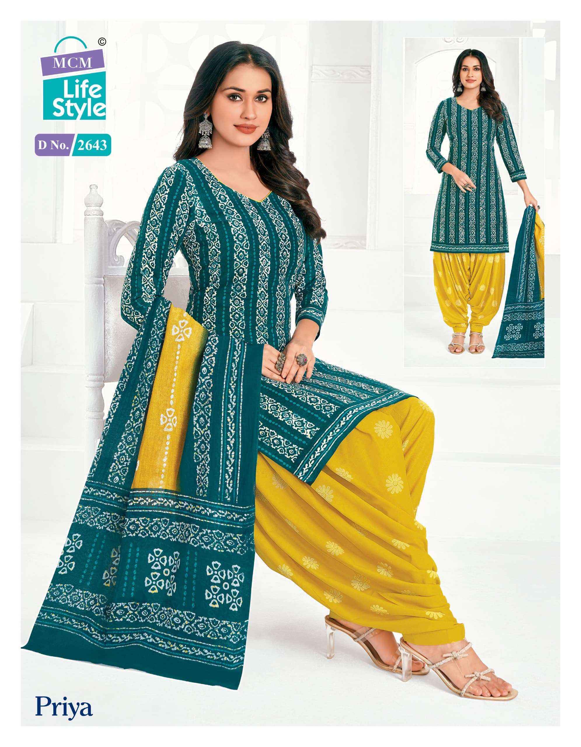 MCM Lifestyle Priya Vol 26 Cotton Readymade Readymade Suits ( 24 pcs Catalogue )