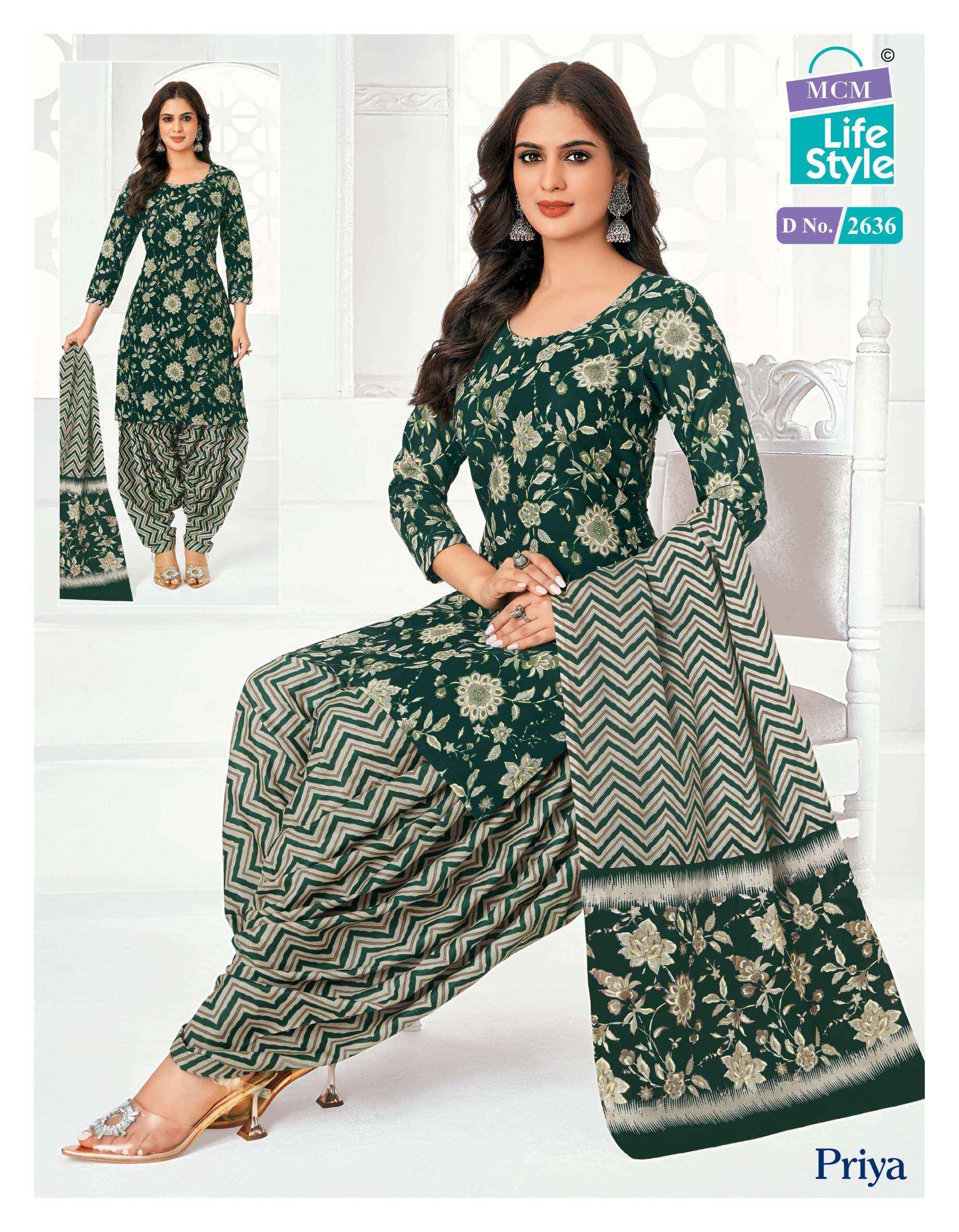 MCM Lifestyle Priya Vol 26 Cotton Readymade Readymade Suits ( 24 pcs Catalogue )