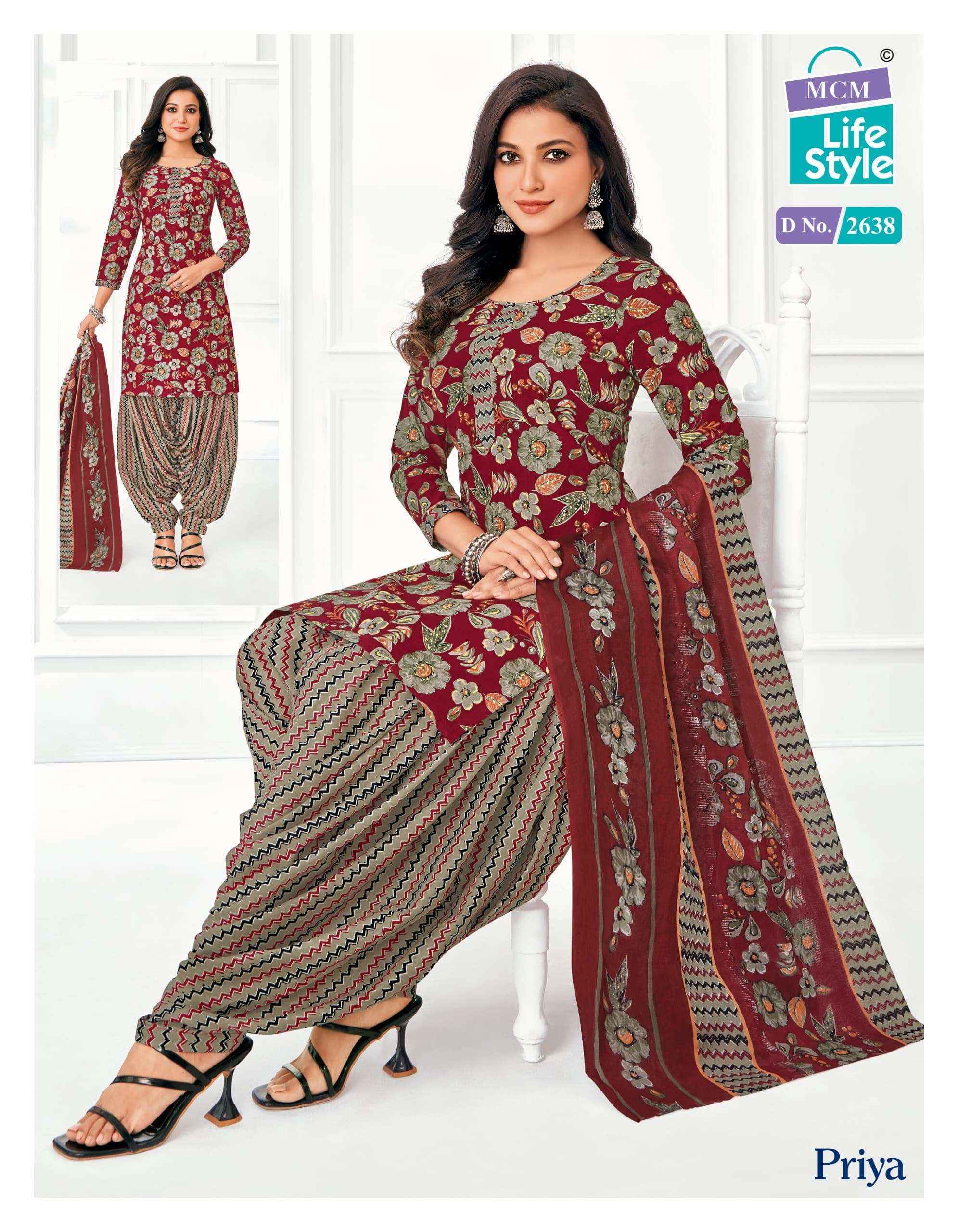 MCM Lifestyle Priya Vol 26 Cotton Readymade Readymade Suits ( 24 pcs Catalogue )