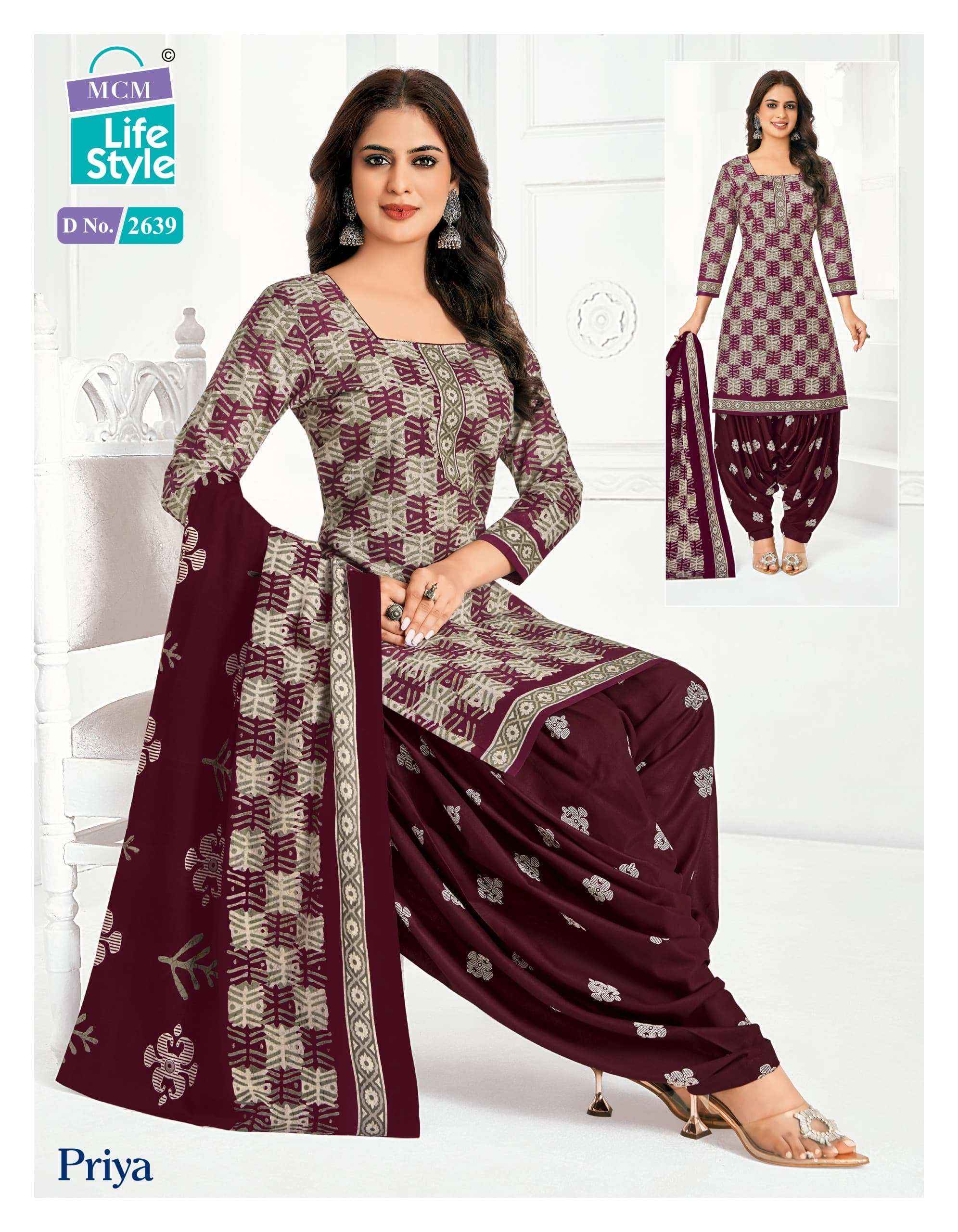 MCM Lifestyle Priya Vol 26 Cotton Readymade Readymade Suits ( 24 pcs Catalogue )