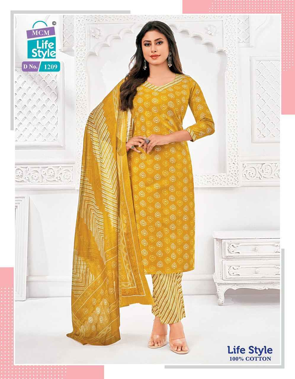 MCM Lifestyle Vol 12 Cotton Readymade Suits (12 pcs Catalogue )