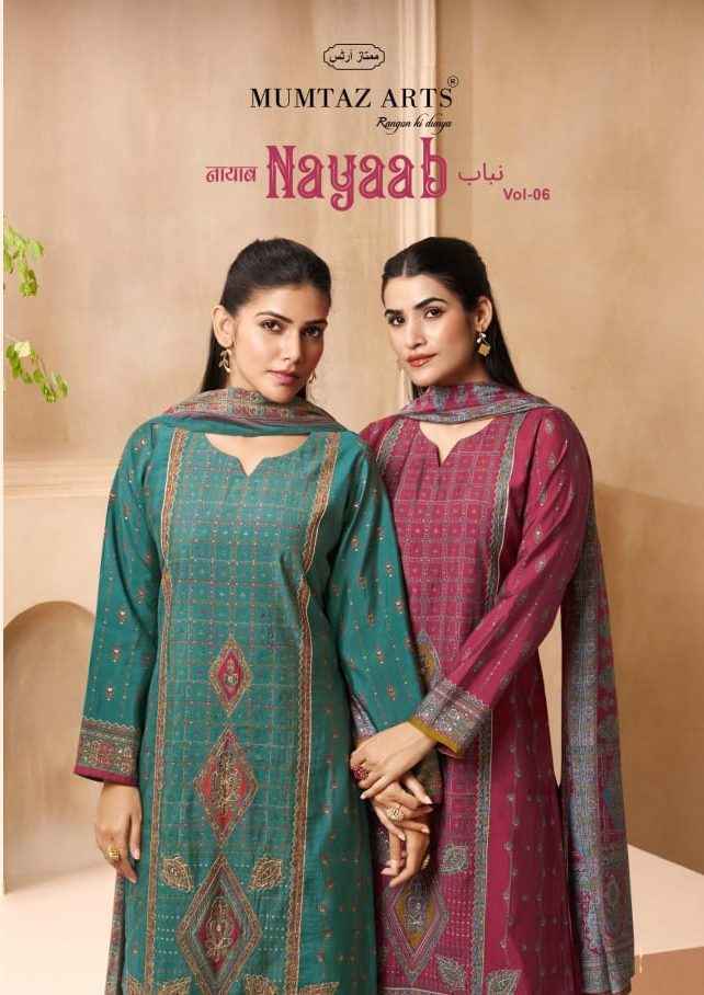 Mumtaz Arts Nayaab Vol 6 Viscose Musline Suits Wholesale Price ( 4 pcs Catalogue )