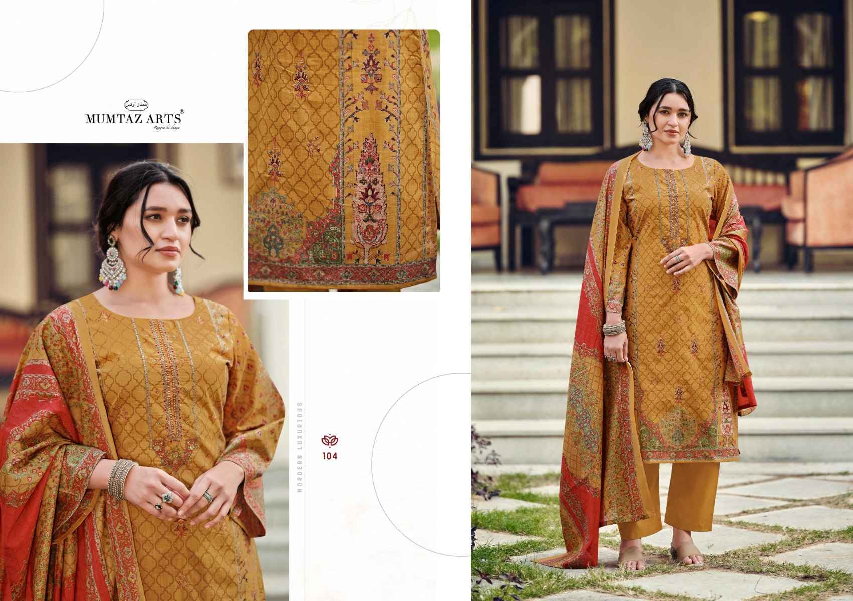 Mumtaz Arts Paradise Viscose Cotton Digital Printed Dress Material ( 6 Pcs Catalogue )