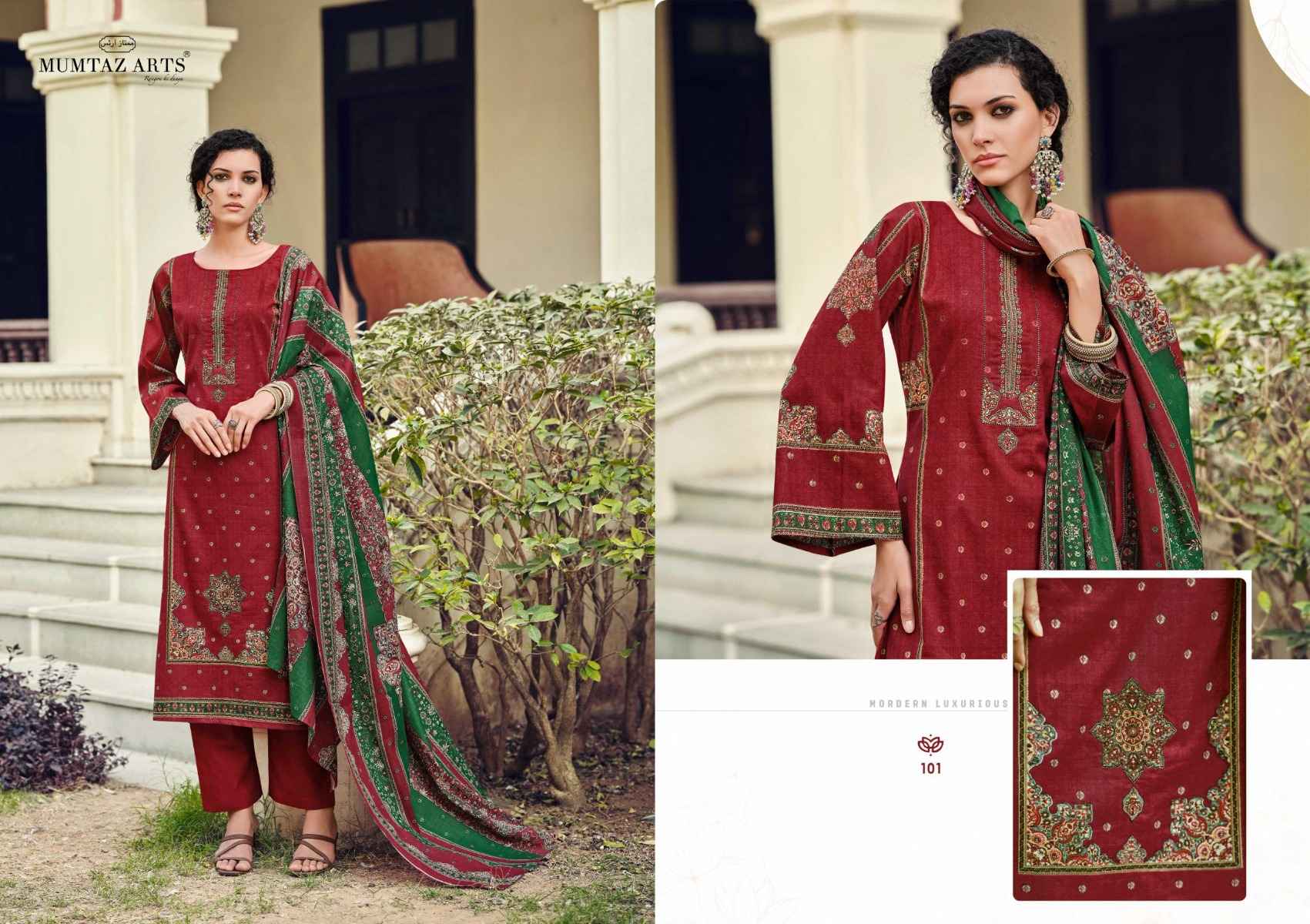 Mumtaz Arts Paradise Viscose Cotton Digital Printed Dress Material ( 6 Pcs Catalogue )
