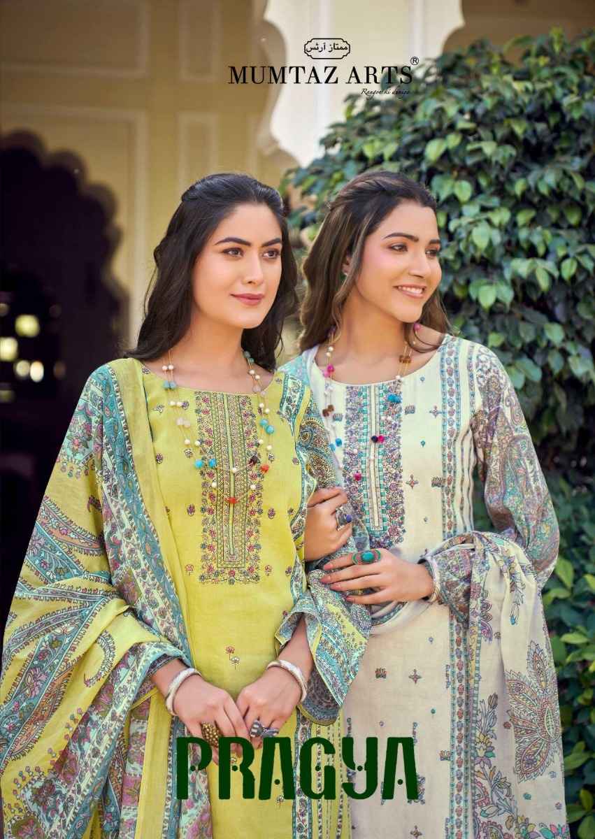 MUMTAZ ARTS PRAGYA PURE JAM SATIN DRESS MATERIAL ( 6 PCS CATALOGUE )