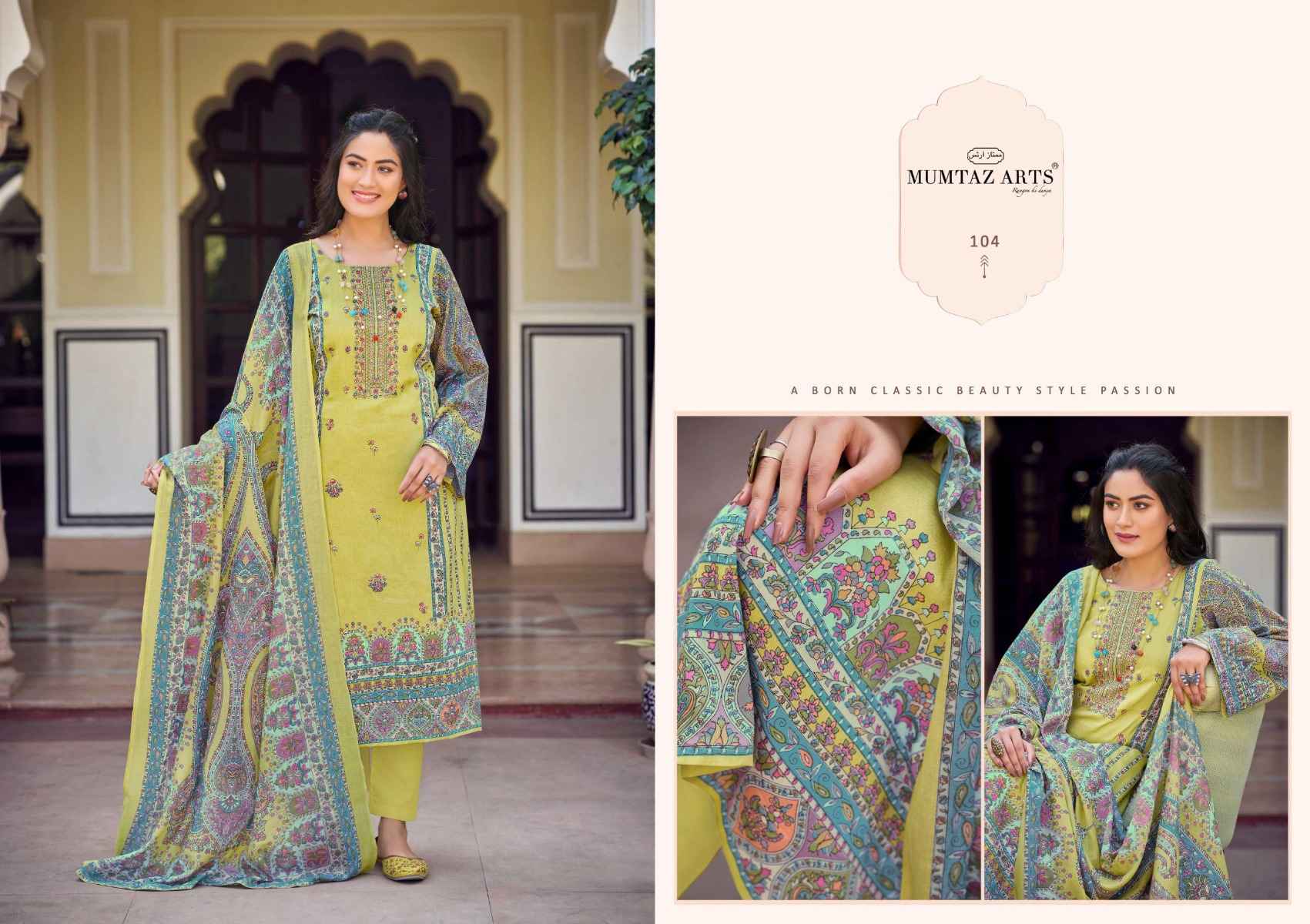 MUMTAZ ARTS PRAGYA PURE JAM SATIN DRESS MATERIAL ( 6 PCS CATALOGUE )