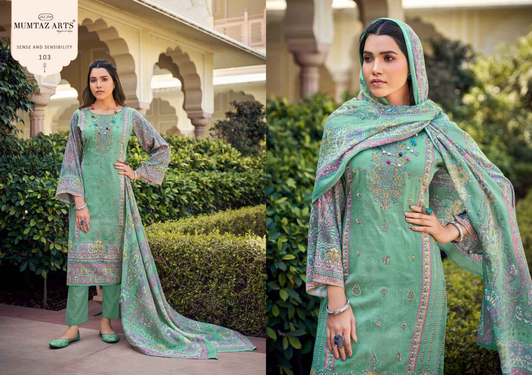 MUMTAZ ARTS PRAGYA PURE JAM SATIN DRESS MATERIAL ( 6 PCS CATALOGUE )