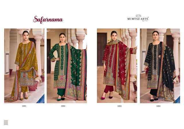 Mumtaz Arts Safarnama Viscouse Musline Suits Wholesale Price ( 4 pcs catalogue )