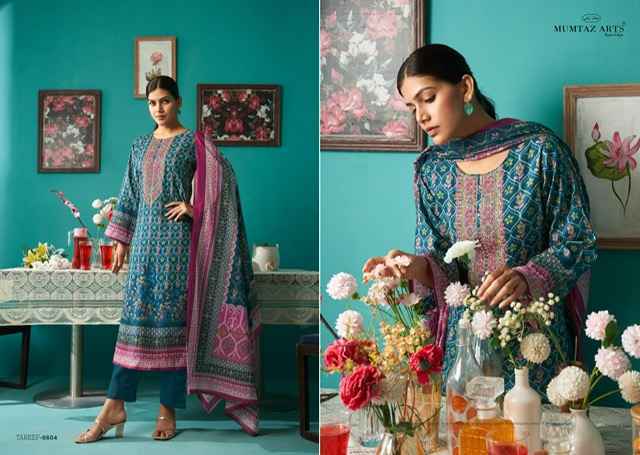 Mumtaz Arts Tareef Jam Satin Dress Material Wholesale Price ( 6 pcs Catalogue )