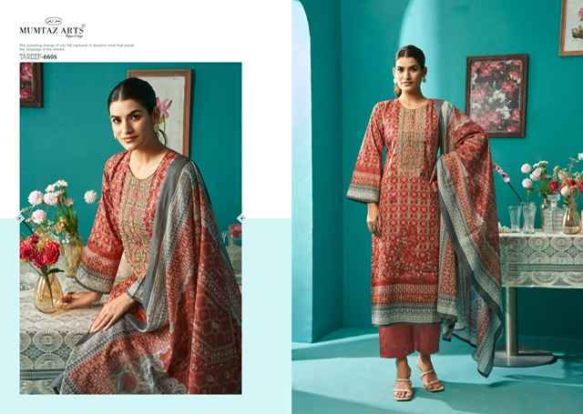 Mumtaz Arts Tareef Jam Satin Dress Material Wholesale Price ( 6 pcs Catalogue )