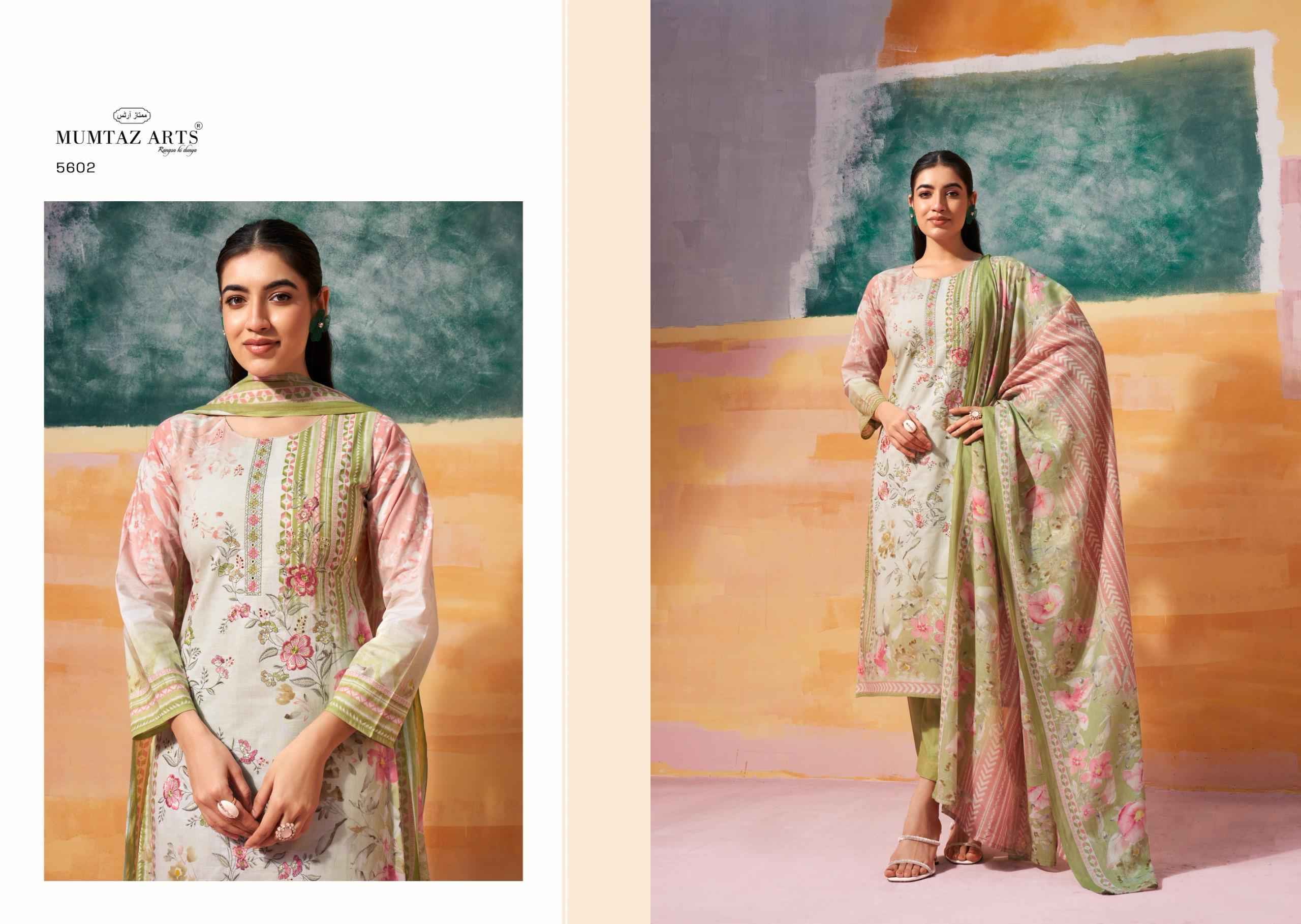 Mumtaz Arts Vintage Pastel Camric Dress Material New Catalog ( 6 pcs Catalogue )