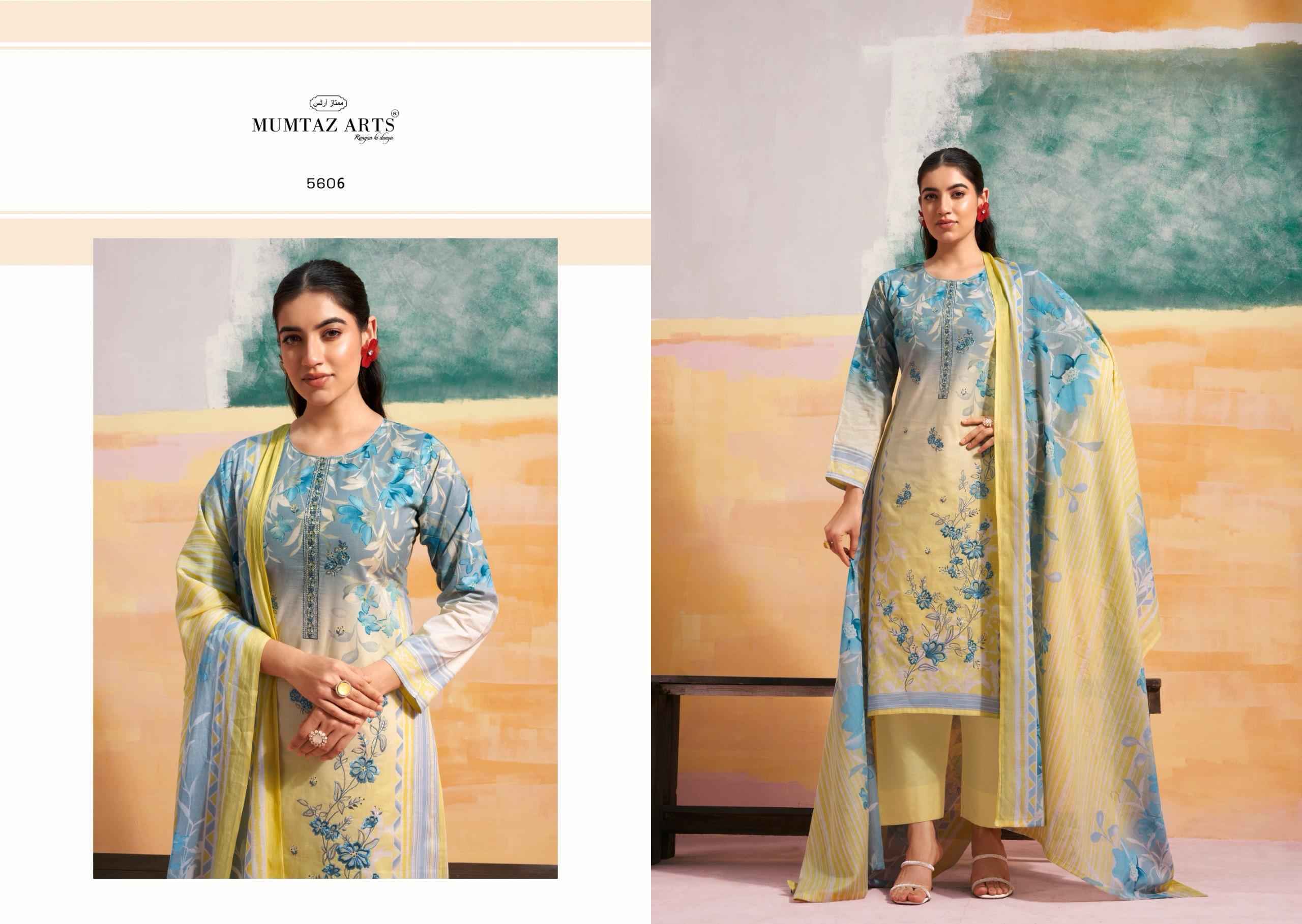 Mumtaz Arts Vintage Pastel Camric Dress Material New Catalog ( 6 pcs Catalogue )