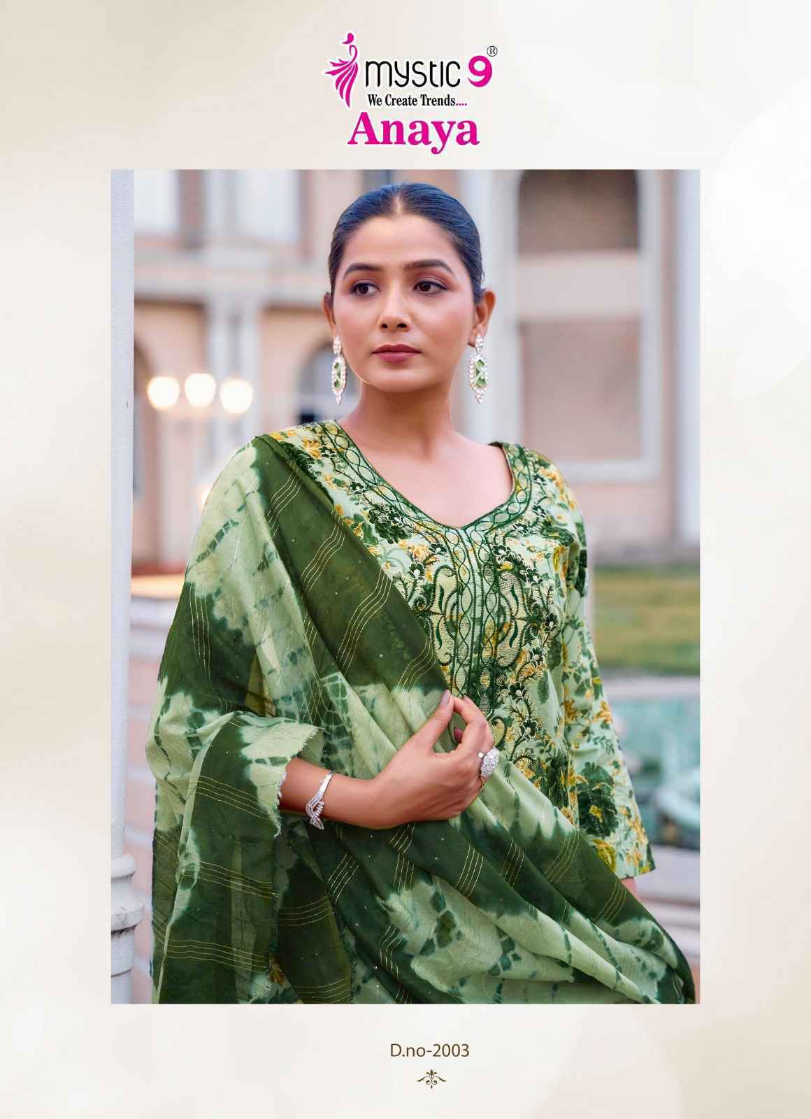 Mystic 9 Anaya Vol-2 Rayon Readymade Suit Wholesale Rate (8 pcs Catalogue)