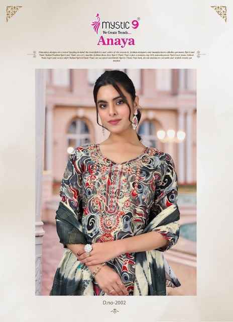 Mystic 9 Anaya Vol-2 Rayon Readymade Suit Wholesale Rate (8 pcs Catalogue)