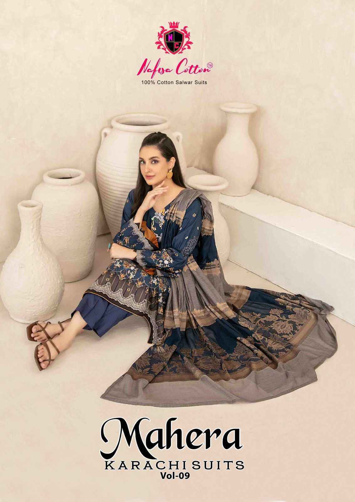 Nafisa Mahera Vol 9 Cotton Pakistani Suits ( 6 pcs Catalogue )